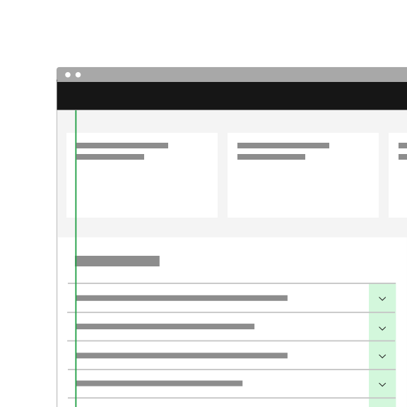 Do: use the default icon alignment to keep accordion text aligned with other content on the page. Do: use the default icon alignment to keep accordion text aligned with other content on the page.